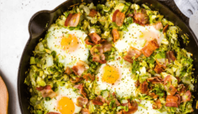 BRUSSELS SPROUTS BREAKFAST & BACON HASH